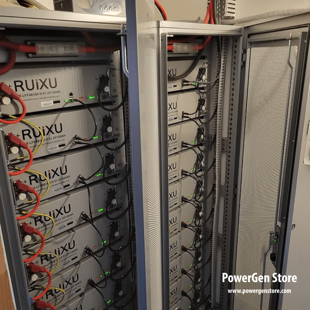 RUiXU 10 Slot Battery Cabinet | Wheels & Busbar Included