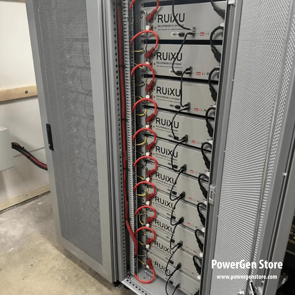 RUiXU 10 Slot Battery Cabinet | Wheels & Busbar Included