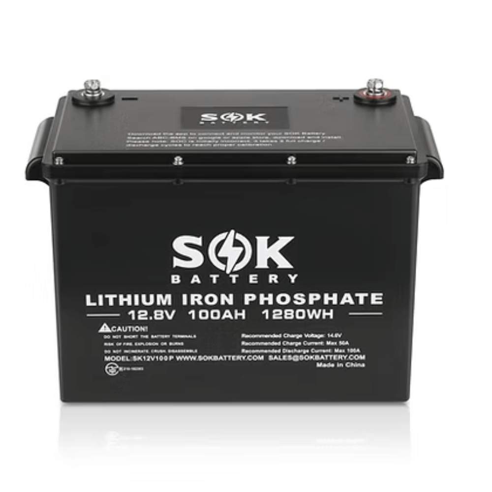 SOK Lithium Iron Phosphate 12V 100Ah Battery