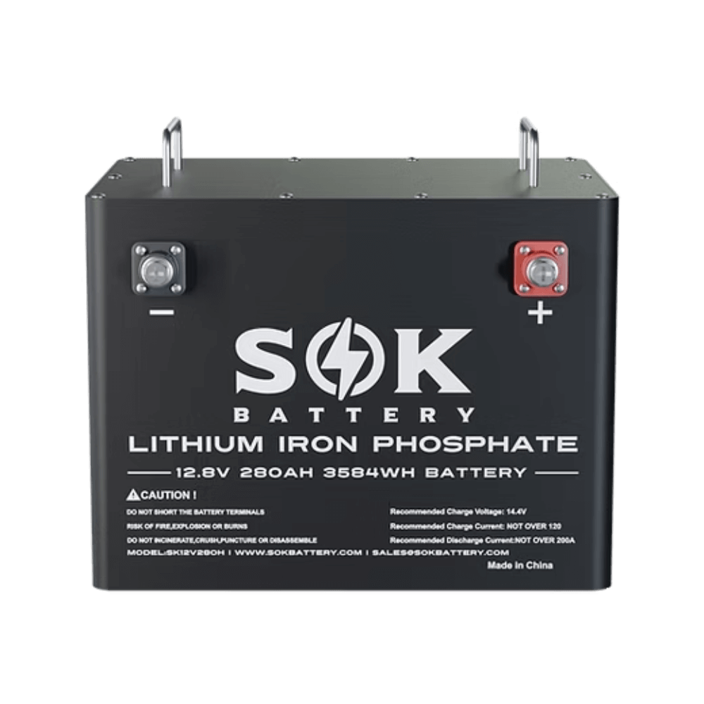SOK 12V 280Ah Battery, Built-in heater and Bluetooth
