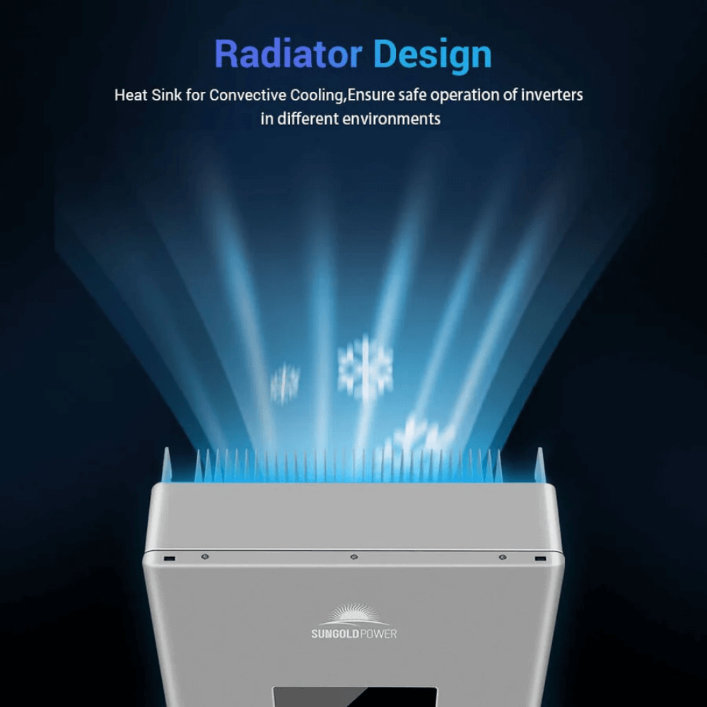SunGoldPower - High Voltage 11.4KW Hybrid Split Phase Inverter with APS Transmitter