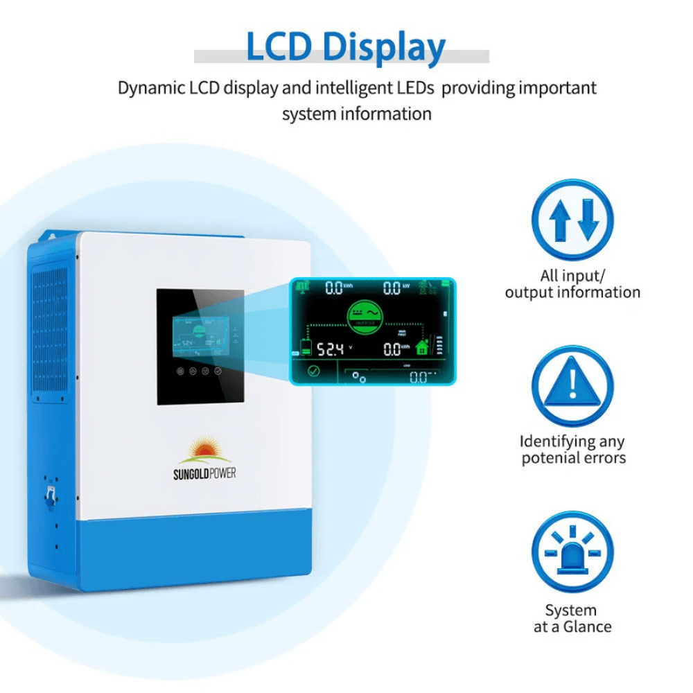 SunGoldPower - 5000W 48V Solar Charger Inverter