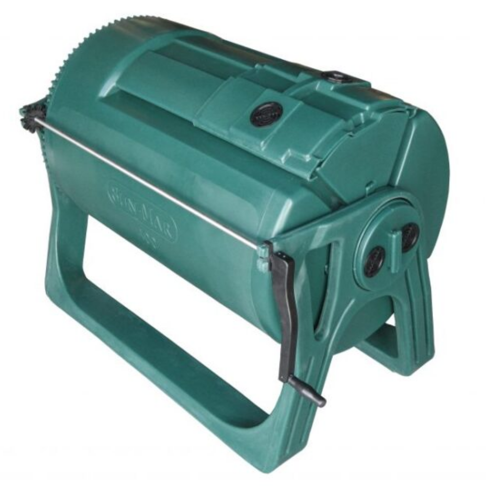 Sun-Mar Garden Composter 400 — Large-Capacity Rotating Drum Composter with Autoflow® Technology