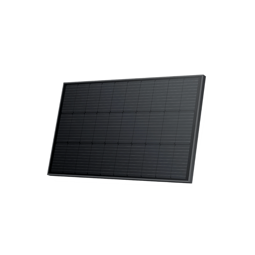 EcoFlow 100W Rigid Solar Panel x 2 + Rigid Solar Panel Mounting Feet x 2