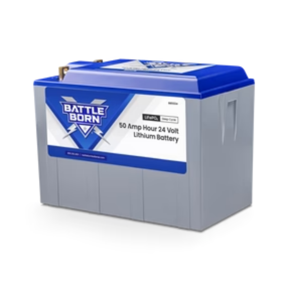 Battle Born 50Ah 24V Heated LiFePO4 Deep Cycle Battery Kit
