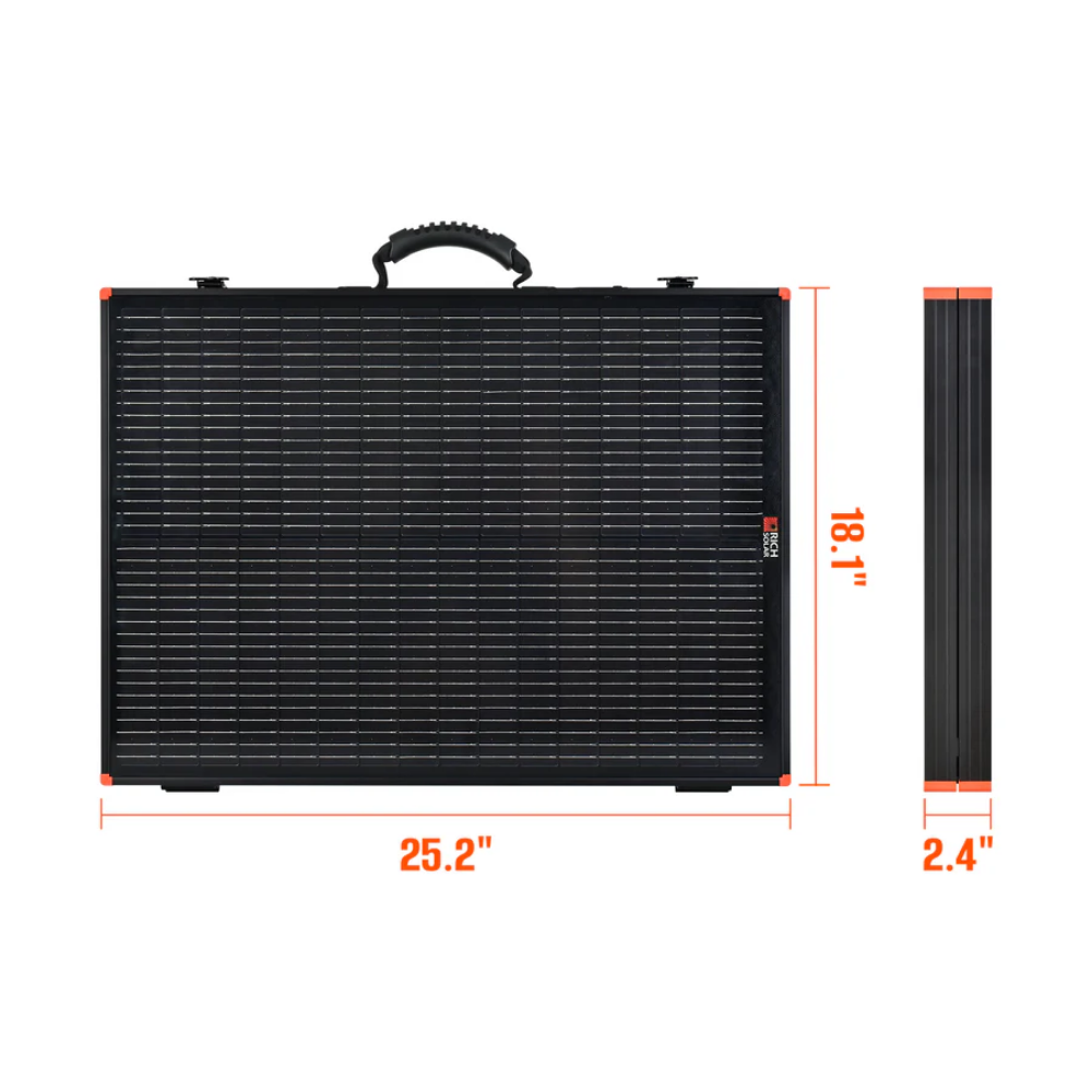 RICH SOLAR -MEGA 100 Watt Portable Solar Panel Briefcase