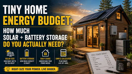 Tiny Home Energy Budget: How Much Solar + Battery Storage Do You Actually Need?