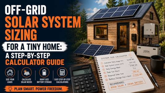 Off-Grid Solar System Sizing for a Tiny Home: A Step-by-Step Calculator Guide
