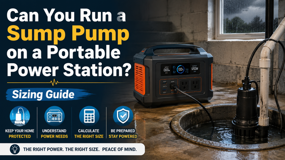 Can You Run a Sump Pump on a Portable Power Station? Sizing Guide