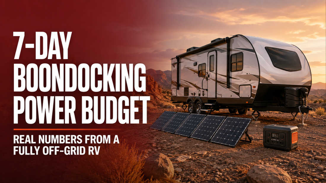 7-Day Boondocking Power Budget: Real Numbers From a Fully Off-Grid RV