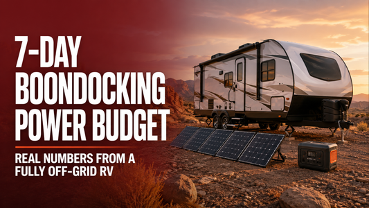7-Day Boondocking Power Budget: Real Numbers From a Fully Off-Grid RV