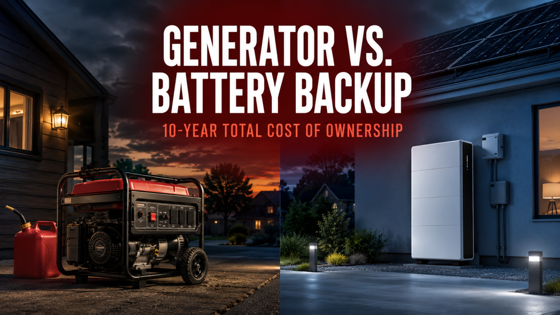 Generator vs. Battery Backup: Total Cost of Ownership Over 10 Years