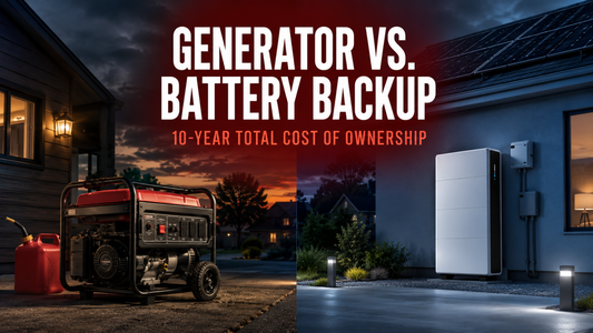 Generator vs. Battery Backup: Total Cost of Ownership Over 10 Years