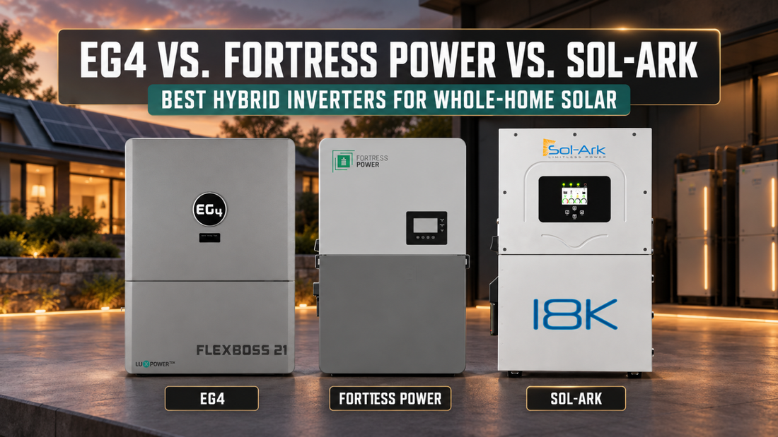 EG4 vs. Fortress Power vs. Sol-Ark: Best Hybrid Inverters for Whole-Home Solar