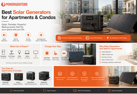 Best Solar Generators for Apartments & Condos (2026)