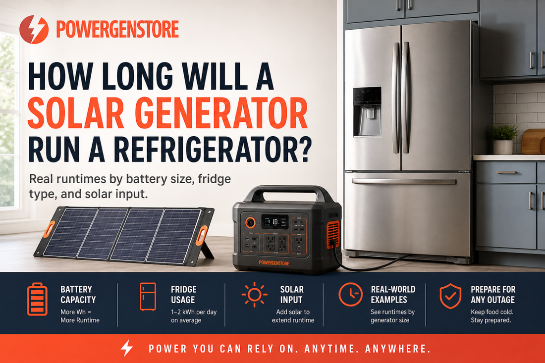 How Long Will a Solar Generator Run a Refrigerator? (2026)