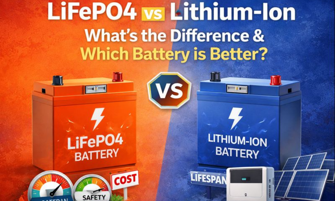LiFePO4 vs Lithium-Ion: What’s the Difference and Which Battery Is Better?