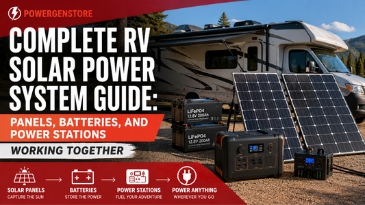 Complete RV Solar Power System Guide: Panels, Batteries, and Power Stations Working Together