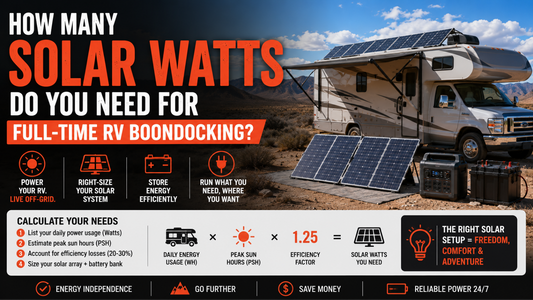 How Many Solar Watts Do You Need for Full-Time RV Boondocking?