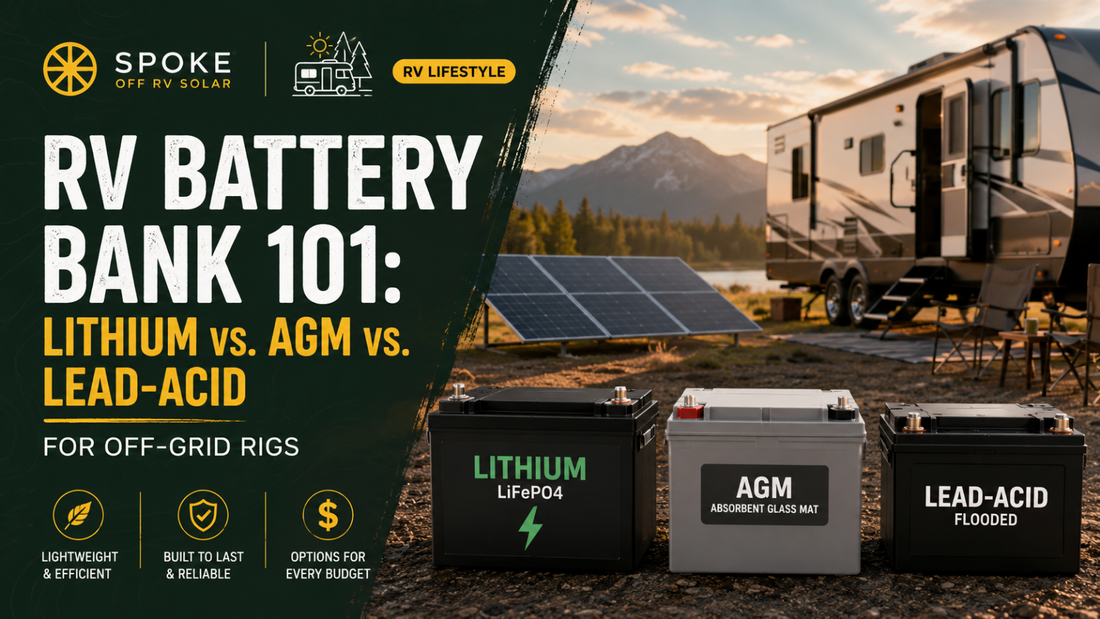 RV Battery Bank 101: Lithium vs. AGM vs. Lead-Acid for Off-Grid Rigs