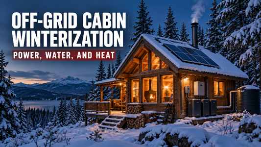Off-Grid Cabin Winterization: Power, Water, and Heat for Cold-Climate Living