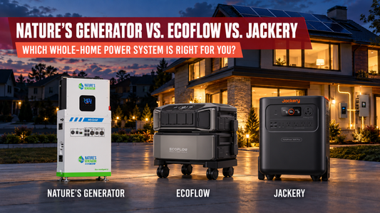 Nature's Generator vs. EcoFlow vs. Jackery: Which Whole-Home Power System Is Right for You?
