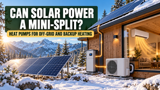 Can Solar Power a Mini-Split? Heat Pumps for Off-Grid and Backup Heating