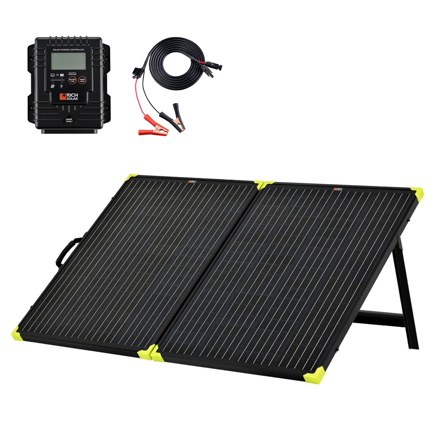 RICH SOLAR -MEGA 200 Watt Portable Solar Panel Briefcase