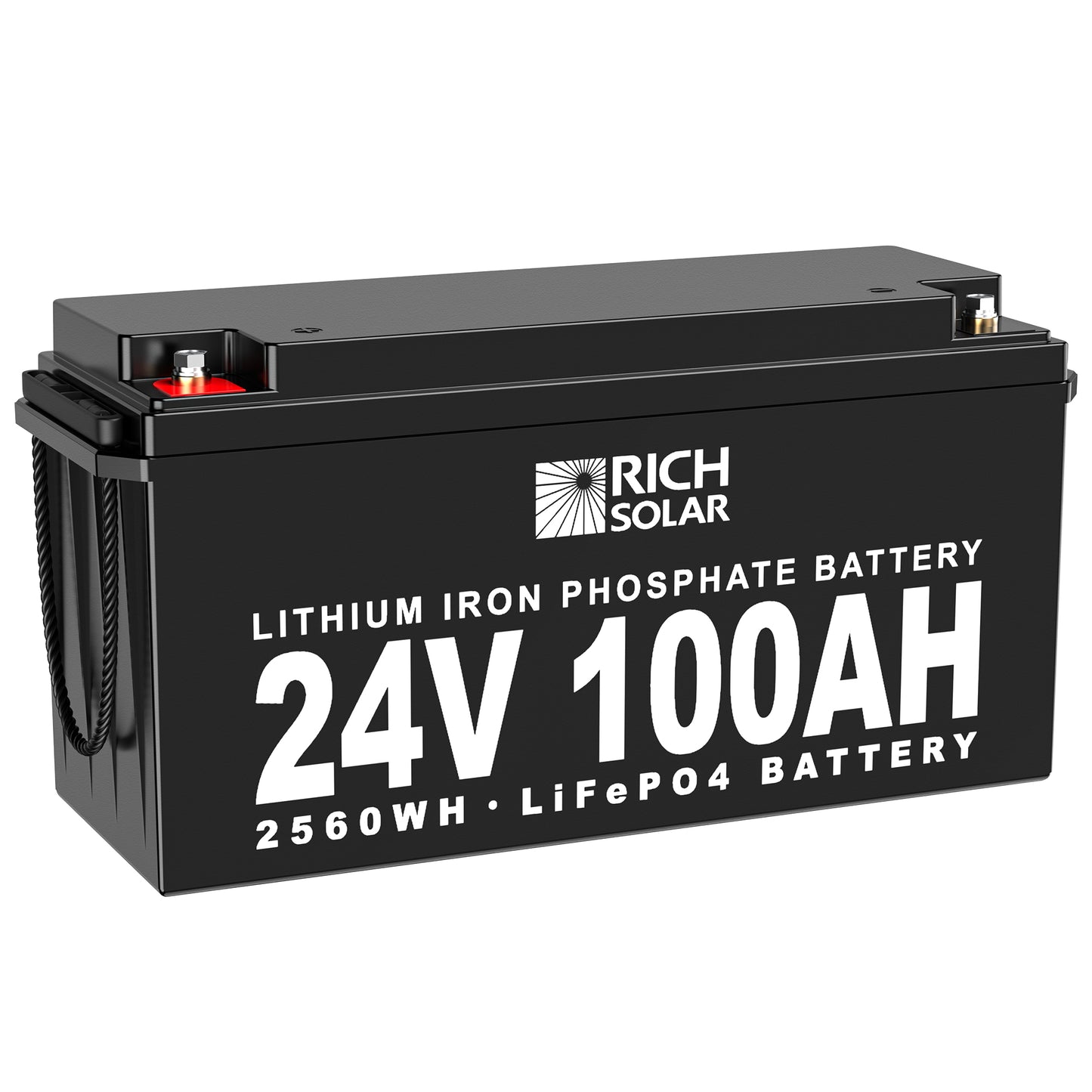 RICH SOLAR -24V 100Ah LiFePO4 Lithium Iron Phosphate Battery