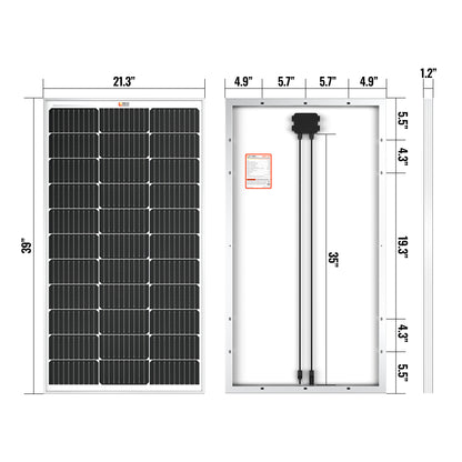 RICH SOLAR -MEGA 100 - 100 Watt Solar Panel