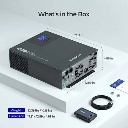 Renogy 48V 3500W Pure Sine Wave Solar Inverter Charger