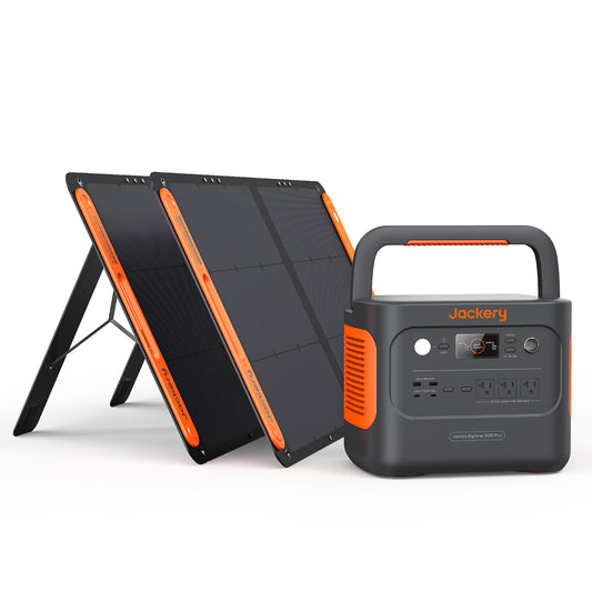 Jackery Solar Generator Explorer 1000 Plus + SolarSaga 100 x2