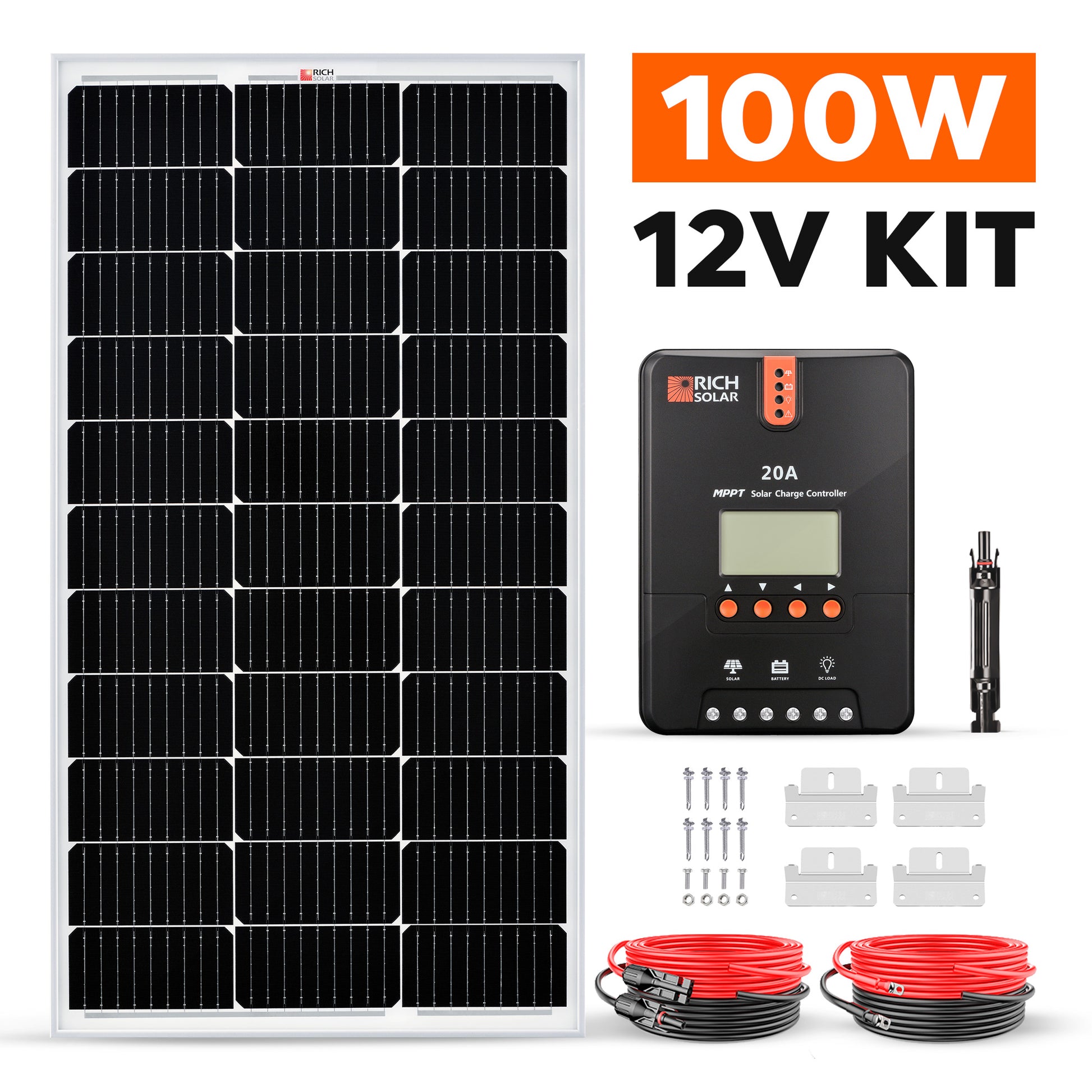 RICH SOLAR - 100 Watt Solar Kit