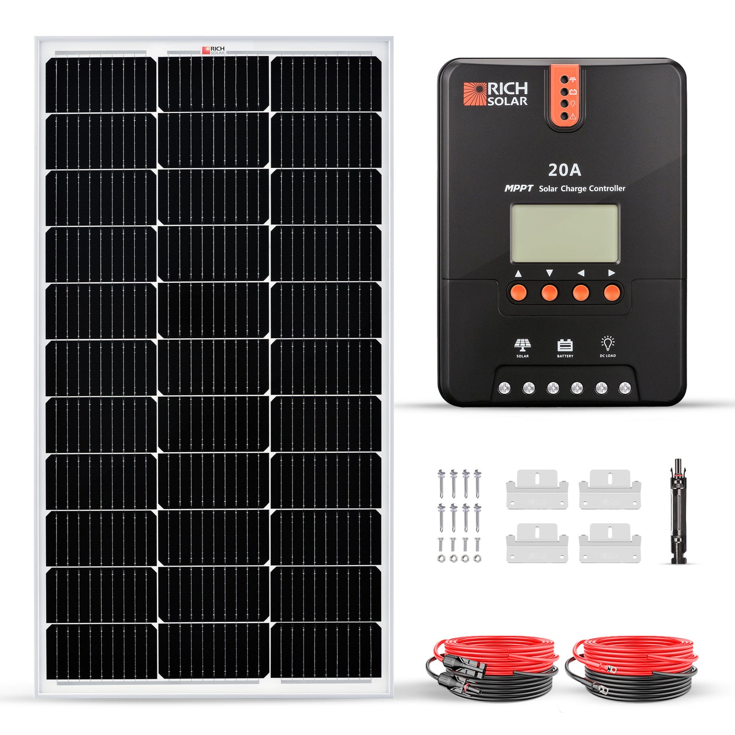 RICH SOLAR - 100 Watt Solar Kit