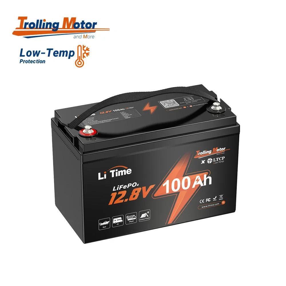 LiTime 12V 100Ah TM Trolling Motor LiFePO4 Lithium Battery