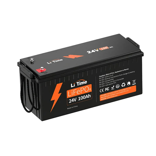 LiTime 24V 100Ah LiFePO4 Deep Cycle Lithium Battery