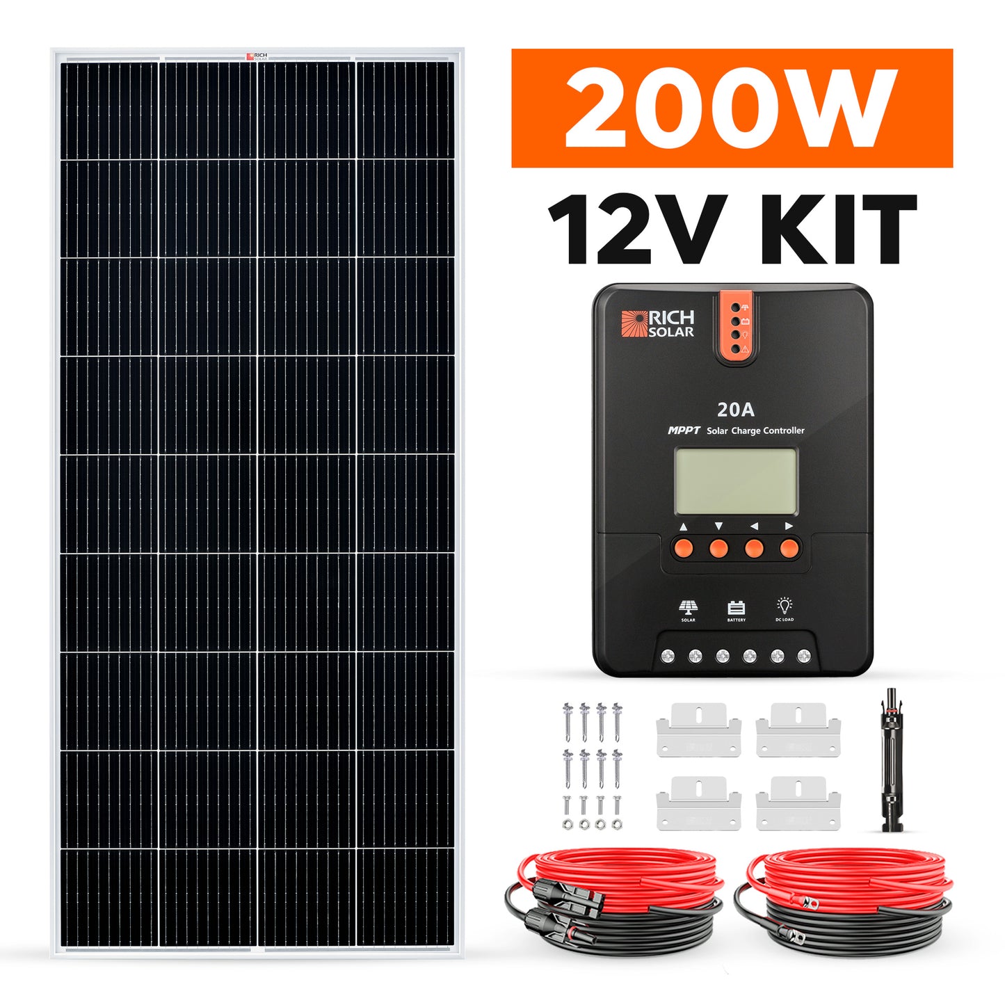 RICH SOLAR -200 Watt Solar Kit