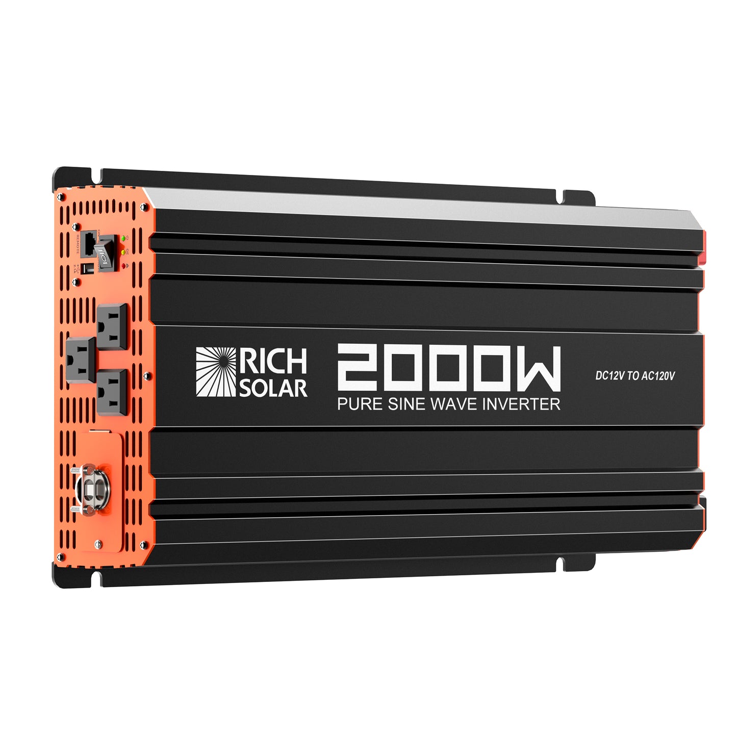 RICH SOLAR -2000 Watt 12 Volt Industrial Pure Sine Wave Inverter