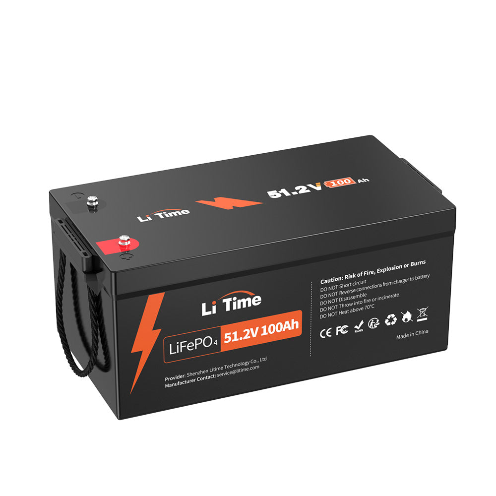 LiTime 48V (51.2V) 100Ah Group 8D LiFePO4 Lithium Battery