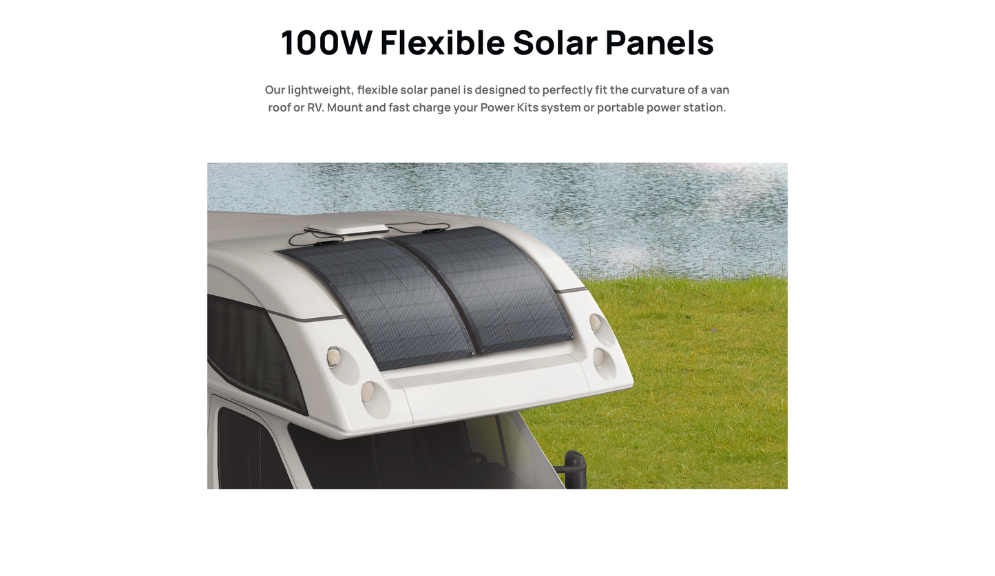 EcoFlow 100W Flexible Solar Panel