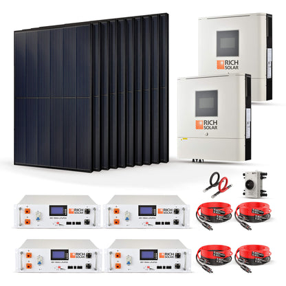 RICH SOLAR -4000W 48VDC-240VAC Solar Kit - RS-CBK400024