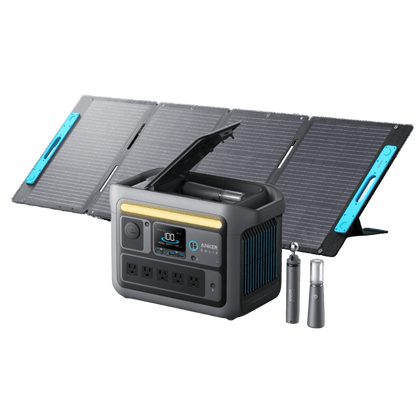 Anker SOLIX C800X Solar Generator with 200W Solar Panel, perfect for off-grid power solutions.