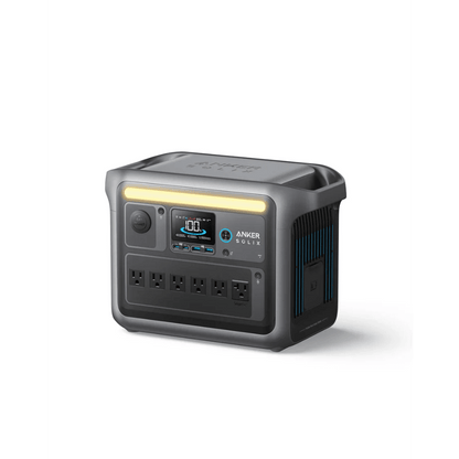 Anker SOLIX C1000X Solar Generator - Front View Displaying Ports