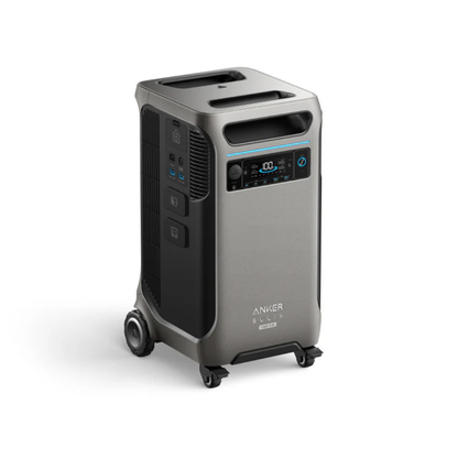 Anker SOLIX F3800 Plus Smart Home Power Kit, high-capacity backup power for home, RV, or EV with dual-voltage AC output.