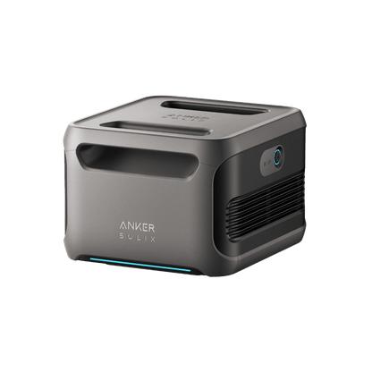 Anker SOLIX F3800 power station with handle, compact design for portable energy solutions.