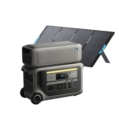 Anker SOLIX F3000 + Expansion Battery + 400W Solar Panel