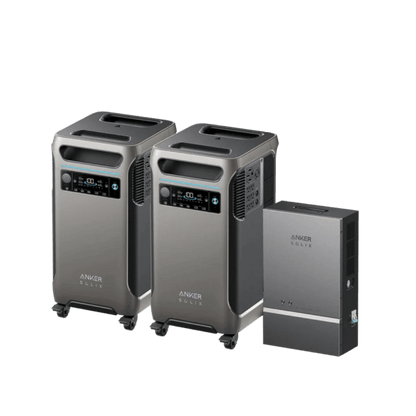 Anker SOLIX F3800 x 2 home backup power system with Smart Home Power Kit, featuring dual units for energy resilience.