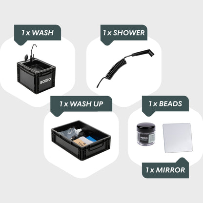 BOXIO WASH MAX Portable Camping Sink with Water Filter System