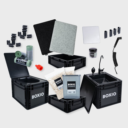 BOXIO SANITARY All-in-One Camping Bathroom Bundle