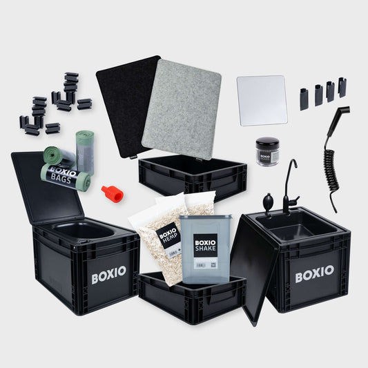 BOXIO SANITARY All-in-One Camping Bathroom Bundle